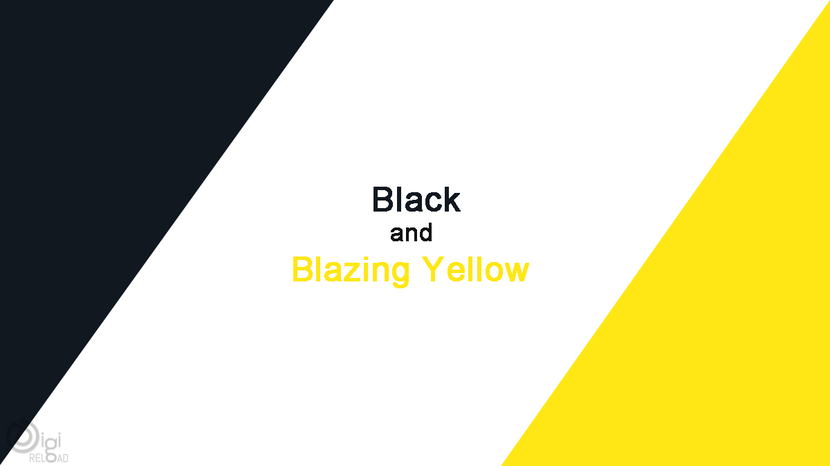 Black and Blazing Yellow