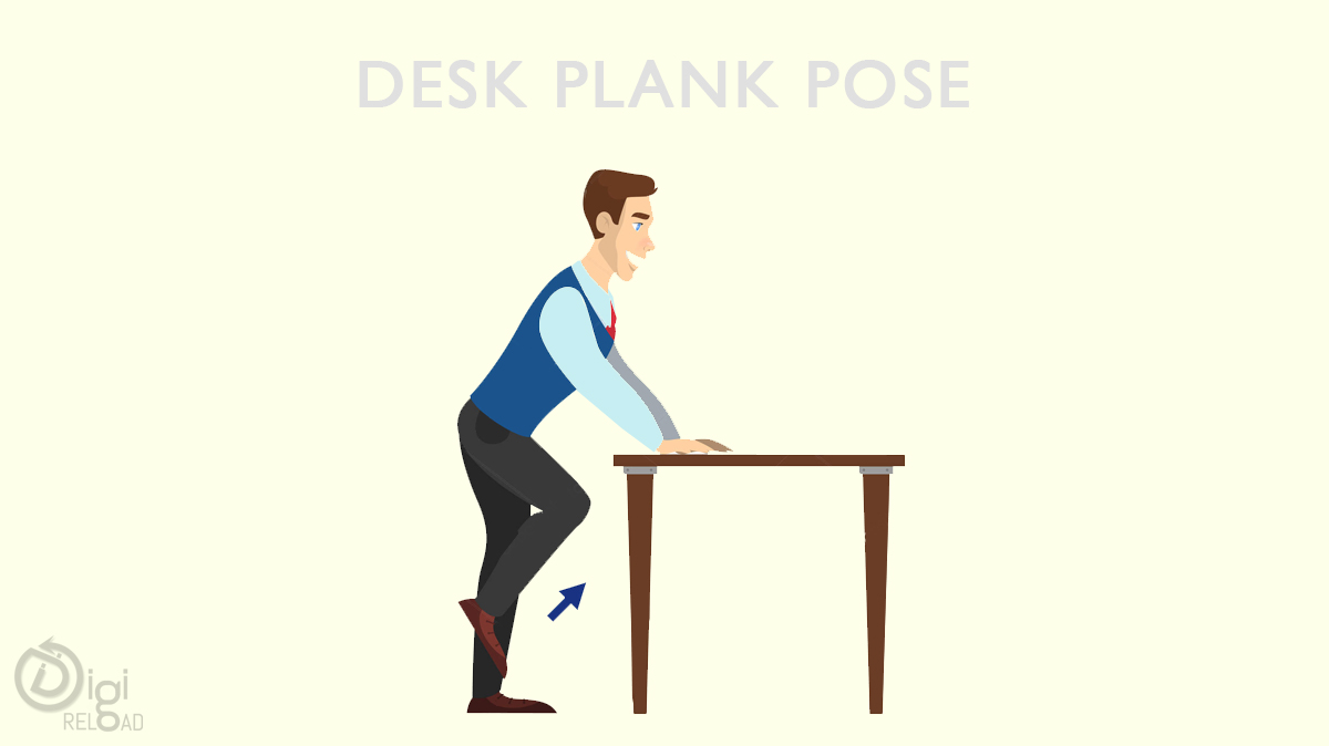 Desk Plank Pose